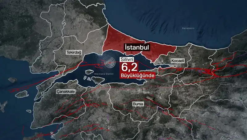 İstanbul'u Sarsan Deprem: 6,2 Büyüklüğünde Şok Edici Sarsıntı