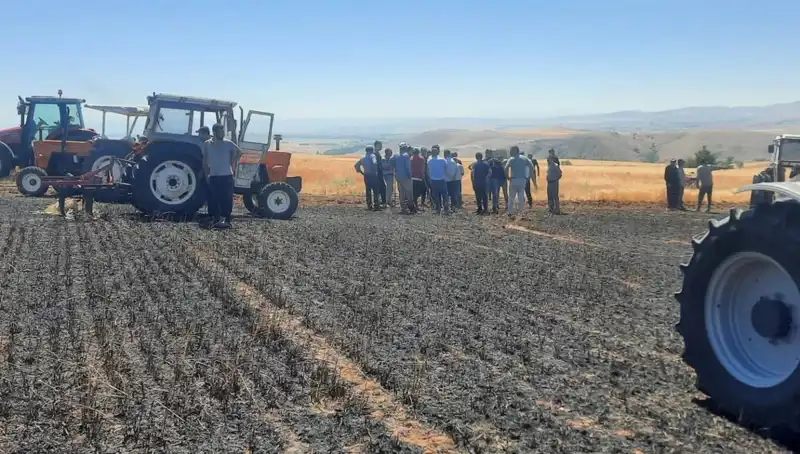 Yozgat’ta 100 Dönüm Tarım Arazisi Yangında Küle Döndü!
