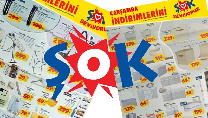 ŞOK 12 Mart Aktüel Kataloğu: Üstelik Mop, Elektrikli Süpürge ve Ütü Masası Fırsatları!