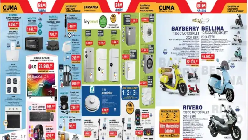 BİM'de Şaşırtan İndirimler! 4-7 Mart Aktüel Ürünler Kataloğu Yayınlandı