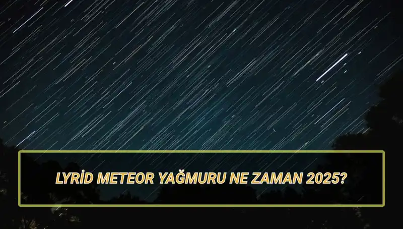 Türkiye'den Görülebilecek Lyrid Meteor Yağmuru 2025: Tarih ve Detaylar