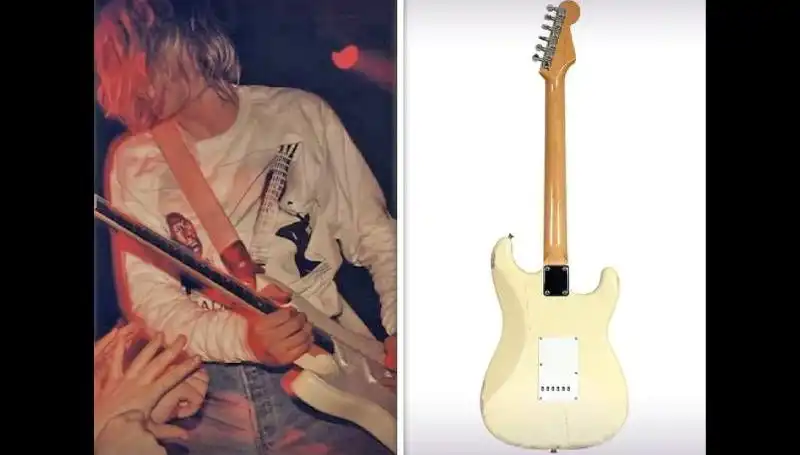 Kurt Cobain’in Konser Anında Parçaladığı Gitar Açık Artırmada Rekor Fiyatla Satıldı
