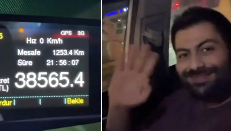 22 Saat Süren Taksim Yolculuğu: Şehir Şehir Gezen Taksimetreyle Şaşkınlık Yaratan Hikaye