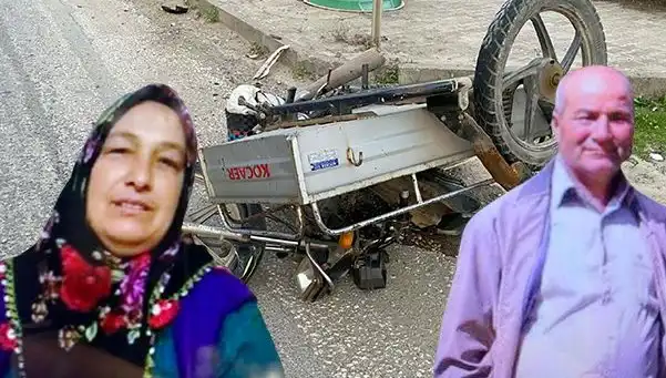 Motosiklete Arkadan Çarpan Araç Kazasında İki Kişi Hayatını Kaybetti