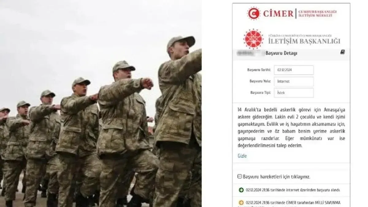 CİMER’e Gelen İlginç Mesaj: “Yerime Kayınpederim Askerlik Yapsın”