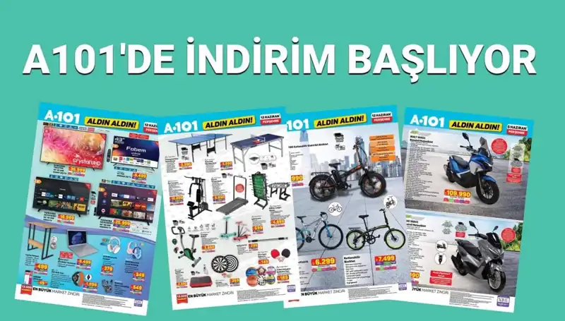 A101 12 Haziran Kataloğu: Beyaz Eşya ve Spor Ekipmanlarıyla Dolu Fırsatlar!