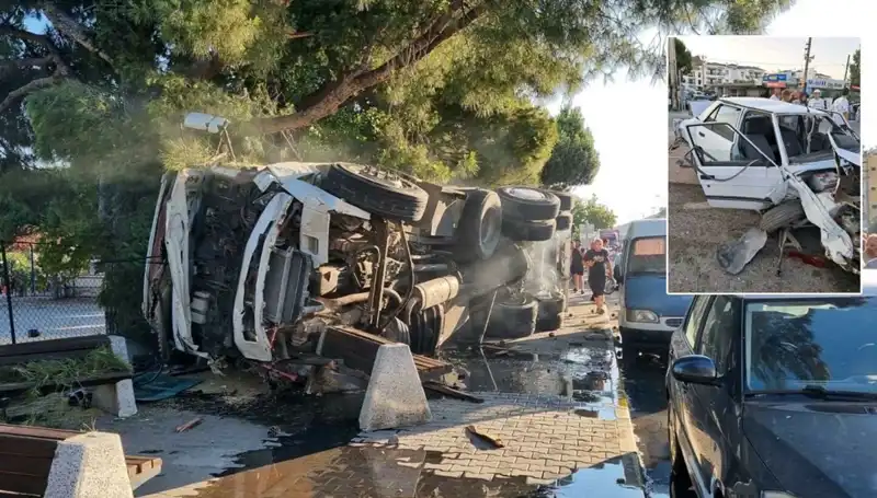 Freni Patlayan Kamyon, Trafik Işığında Otomobilleri Biçti: Şok Edici Kaza